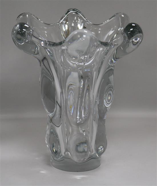 A 1960s Art glass vase height 28cm